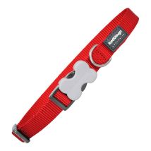 Collar Para Perro Red Dingo Liso Rojo (1,5 X 24-36 Cm)