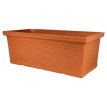 Jardineras De Polímero Monacis Con Acabado Terracota De 100 Cm (100x47x38h)