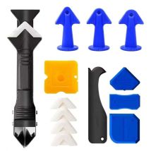 3-in-1 Silicone Sealant Scraping Tool Kit For Removing Caulk: Spreading Nozzle, Sealant Applicator, And Finishing Tools