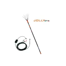 Jolly Italia - Abbacchiatore A Batteria V34 Con Asta Telescopica E Cavo, Alimentazione Da 12v