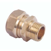 Terminal de Compresión Macho para Tubería de Cobre – Unión Rápida – Fabricado en Latón de Alta Calidad – Compatible con EN 1057