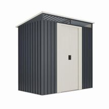 Wasabi - Casette Da Giardino In Metallo 2,3m2 Stark - 10 Anni Di Garanzia - 121x195x196cm. Capanno Da Giardino