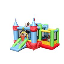 Castello Gonfiabile Per Bambini Con Motore Saltarello Scivolo Palline