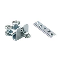 Carrello A 4 Cuscinetti Con Piastra Art.40/24+42 Piastrina Ricambio 10 Ma