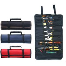 Tophomer Trousse A Outils Enroulable Sac A Outils 22 Pochettes Organiseur Portable A Outil Rouleau De Pochette Rangement Des Outils Pliable Pochette A