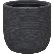 Vasar Pflanztopf Shappy, Blumentopf Frostbeständig, Höhe 60 Cm, Ø 55 Cm, Kunststoff, Dunkelgrau