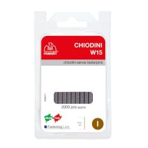 Maestri - Punti E Chiodi Per Fissatrici - W 15 Mm.15 Chiodini S/testa Blister Da Pz.2.000