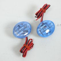 Mini Clignotant Œil De Chat Bleu À Led Auto Pour Moto Scooter