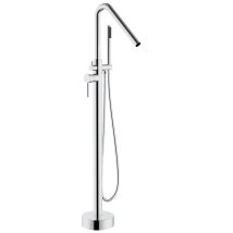 Rea – rubinetto autoportante da vasca in ottone cromo – 1105mm altezza, 220mm beccuccio – 5 anni garanzia