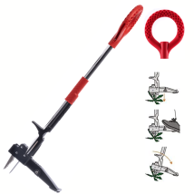 Rootslayer - Venteo - Extractor De Malas Hierbas Con Pedal - Acero Inoxidable - Garras Y Pedales Para Desenterrar Raíces - Herramienta Manual Para 