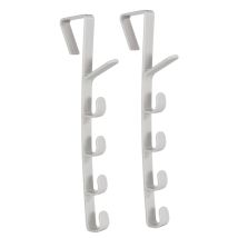 Türhaken 2er Set Türgarderobe, Kleiderhaken, Handtuchhalter, Türhakenleiste
