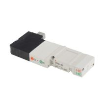 Smc - Sv1a00-5fu Pneumatisches Magnetventil Serie Sv1000 Funktion 4/3, Spule/spule, 24v Dc