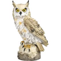 Garden Ornament Owl Decoration Gardening Gifts For Women Resin Material Collection Owl Ornaments For Home Garden Statues Outdoor Animals Pigeon Proof 