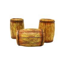 Botti In Resina 4 X 2,5 Cm Set 3 Pezzi Miniature Presepe 12134
