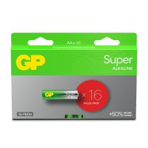 Gp - Battery Super Alkaline Batterie 1,5 V Aa / 15 A / Lr6 (16er-pack)