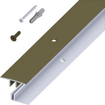 Alfer Übergangs-profil Und Träger-profil 1 M, 33 X 7 - 15 Mm Alu Bronze Übergangsprofil