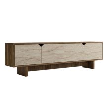 Soporte De Tv De Madera "istemi" 180 X 30 X 50 Cm - Nogal