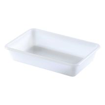 Bac Plat - 305x195xh60 Mm - Blanc - Matériel Chr Pro