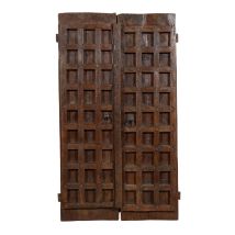 Biscottini - Puerta De Madera Maciza Y Hierro Para Uso Interior O Exterior Antiguo Y Medieval Deslizante