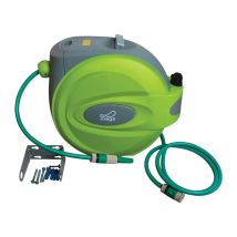 Portatubo a parete Mega – 510mm x 290mm – 20 metri di tubo da 1/2" – Accessorio versatile per giardinaggio