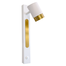 Look: Una Lampada Da Parete Moderna In Stile Minimalista Gu10 Bianca E Oro