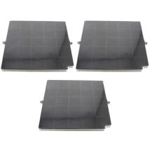Ersatzteil - Set Von Drei Kohlefiltern Airforce Fc120 Affcaf16cs 260x256x17 Mm - - Airforce, Arthur Martin Electrolux, Whirlpool, Airlux, Electrolux, 