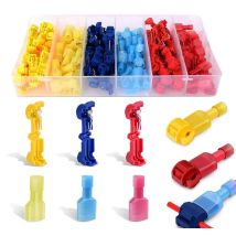 120-teiliger Kabelverbinder T-connecto Schnelle Elektrische Klemme, T-tap-schnellverbinder, Vollständig Isoliertes Klemmenverbinder-set – Blau X 40 