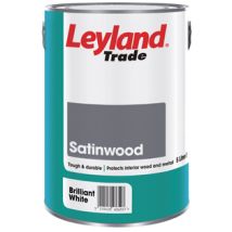 Leyland Trade Satinwood Paint - Brilliant White - 2.5l