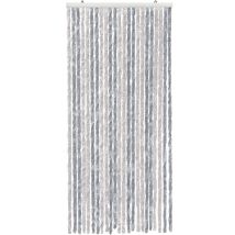 Emmevi Mv S.p.a. - Tenda In Ciniglia Per Porta Ingresso Proteggisole Antimosche Lavabile Regolabile Argento - 100x220 Cm