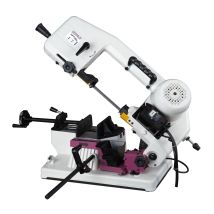 Scie À Ruban À Métaux Portable 0-45° - Capacité De Coupe Ronde 100 Mm - Moteur 0,37 Kw 230 V Vitesse 49 M/min - Descente Automatique Optisaw S100g