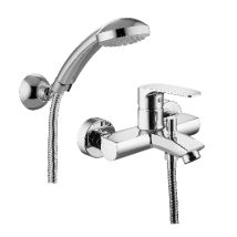 Einkanal-Mischer Badewanne mit Chrom-Kalk-Gelenkträger – 8033408950754 – Metall-Finish