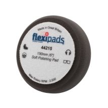 Flexipads – Black Polishing Foam 150mm x 50mm – GRIP Fastening – Compatible with Flexipad Support Pads