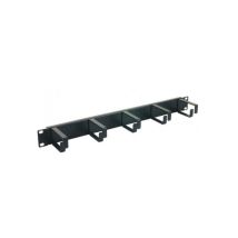 37347 Gestione Cavi 5 Anelli Metallici 19 Nero 1u - Waytex