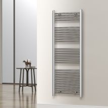Termoarredo Scaldasalviette Warm Cromato Dritto 150x50 Cm Interasse 45 Cm