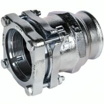 Gebo – Conector de brida IF 102x114 – Rosca interna 4" – Galvanizado – 90° – Plomería