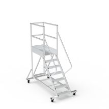 Piattaforma Con Ruote 8 Gradini - Altezza Massima Di Lavoro 3.60m - Ptf108-pt