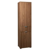 Homeness - Armadio 2 Ante Con Cassetto Centrale In Nobilitato Bilaminato Linea Classic - Brown