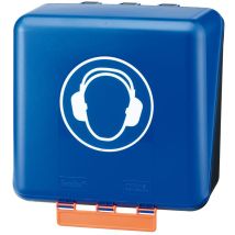 SecuBox Midi Standard Gehörschutz Aufbewahrung – ABS-Kunststoff – Blau – 236 x 225 x 125 mm