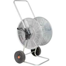 AGRATI Gartenschlauch-Aufroller 3/4' x 90 m – verzinkter Stahl