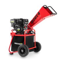 Biotrituratore A Benzina 212cc 5kw, Diametro Di Taglio 50mm, Tramoggia Grande, Sacco Da 64l, Ruote E Maniglia Di Trasporto - Greencut Ge212x-b