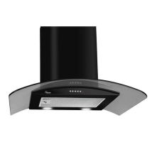 Akpo - Wk-4 Largo Eco De Pared Negro, Acero Inoxidable 450 M³/h