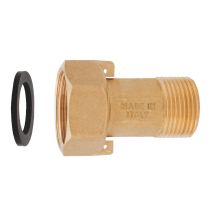 2-Stück-Zählerverschraubung 3/4 x 1/2 Zoll – Anschlussstück für Sanitärinstallation – 3/4 x 1/2 Zoll