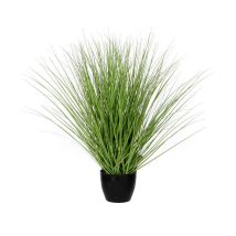 Hierba Verde PVC con Maceta – Planta Artificial Decorativa – 11,5x50cm – Efecto Natural y Realista
