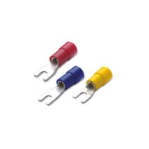 Bm Terminales De Cable Con Tenedor De Pvc 1.5mm Diámetro 4 100pcs