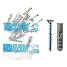 Tassello IDROBLOCK 6 mm – 10 pezzi con viti – Fissaggio resistente all'umidità – Kit di montaggio per bagno e cucina
