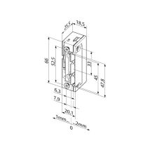 Electric Strike Eff-eff 118 05 Profix2 24 V Installazione Universale