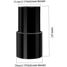 Staubsaugeradapter 35 Mm (1-3/8 Zoll) Auf 31 Mm (1-1/4 Zoll) Für Bürsten Mit 32 Mm Innendurchmesser Und Rohren Mit 35 Mm Außendurchmesser. Kunststoff-