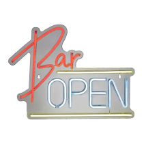 Letrero Luz Neon Open Bar