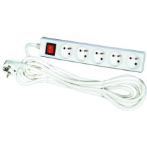 Voltman Dio 013035 - Ciabatta A 5 Prese 2p + T + Interruttore, Cavo Da 1,5 M