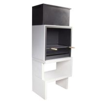 Barbacoa de hormigón LIV 01 – 292 kg – 65 cm x 38 cm – Carbón vegetal o leña